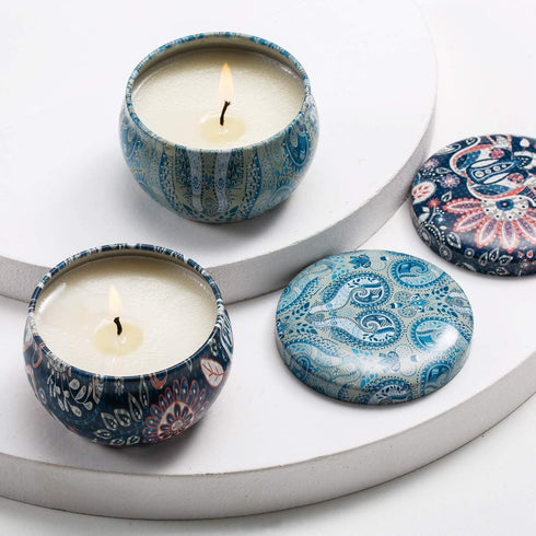 Set of 16 Small Scented Candles Soy Wax Aromatherapy Candles